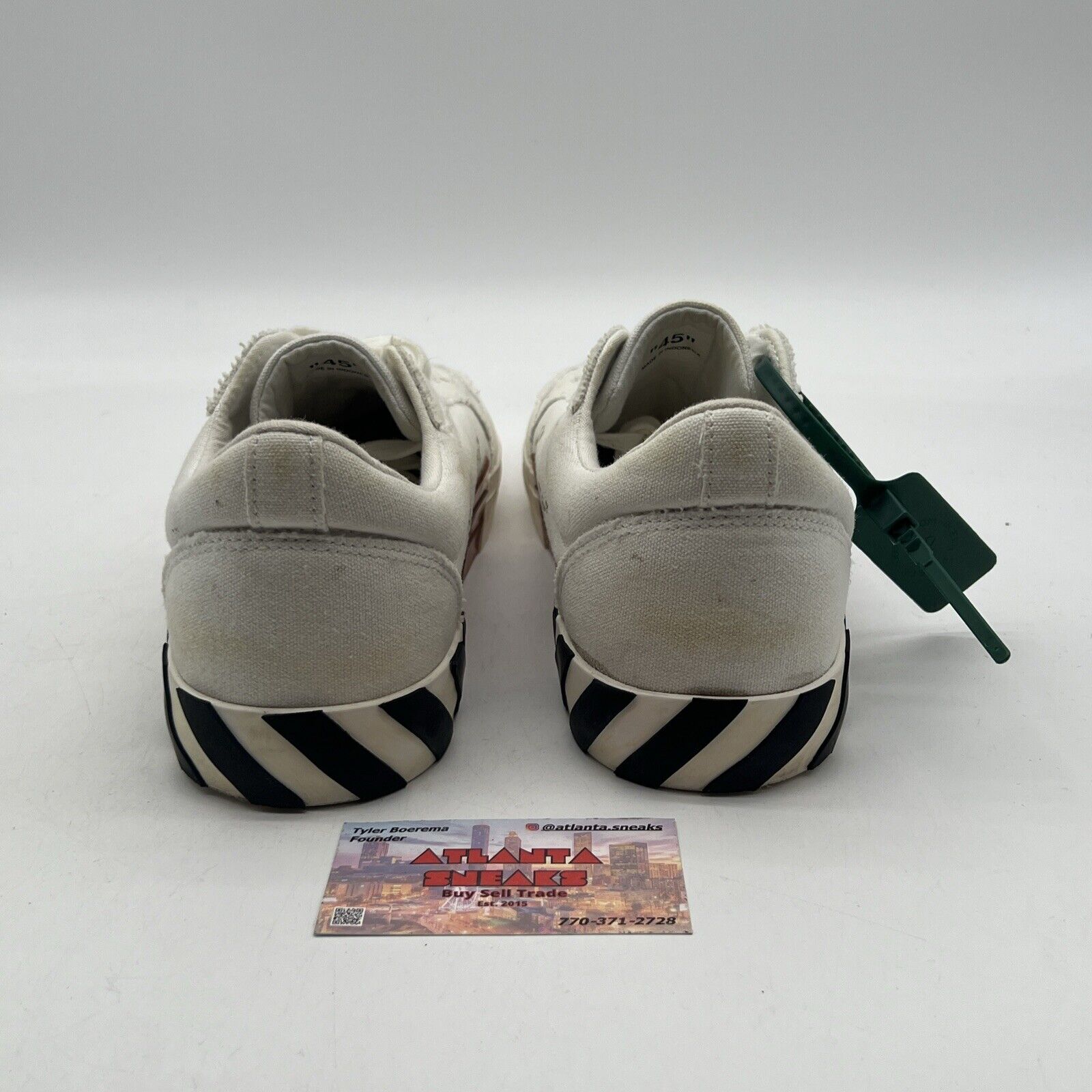 Size 11 - Off-White Vulc White Navy White Black Grey (OMlA085C99FAB001-0146)