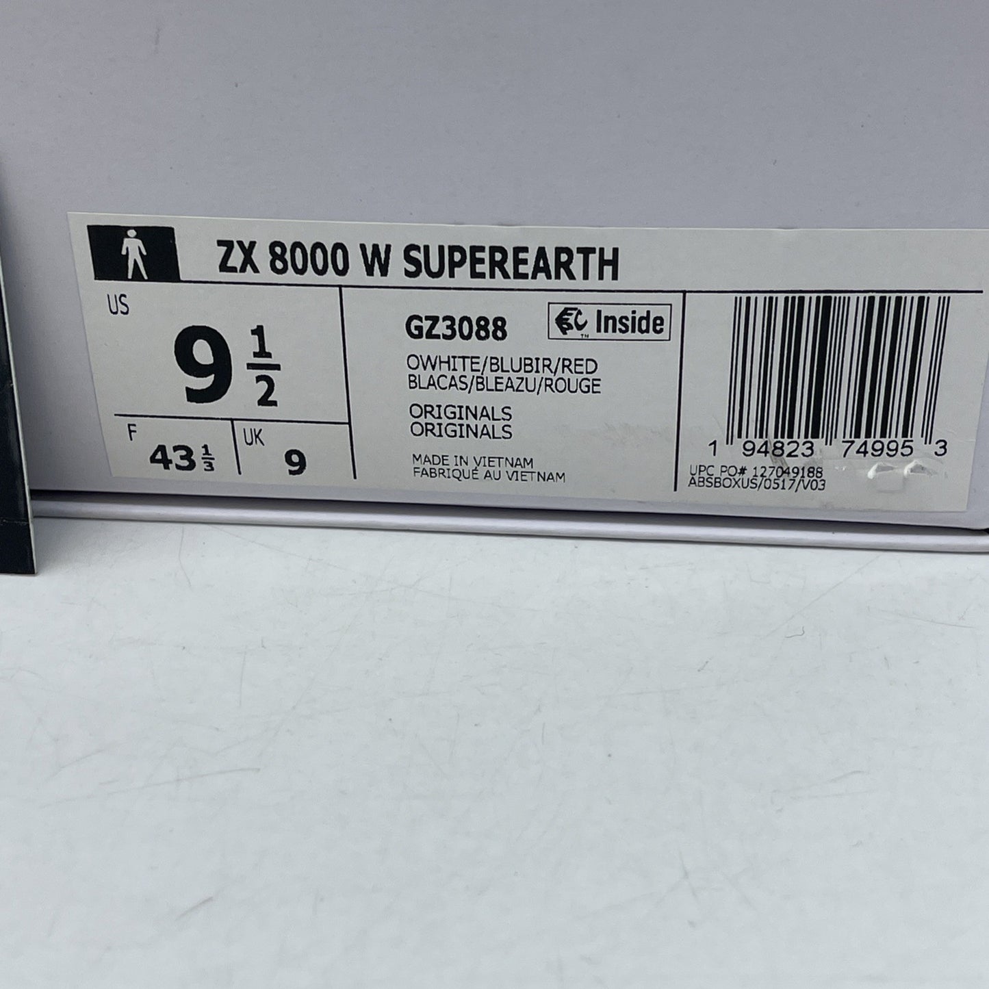 Size 9.5 - adidas Sean Wotherspoon x ZX 8000 A-ZX Series - Super Earth (GZ3088)
