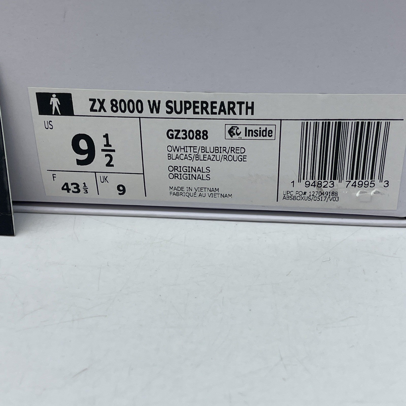 Size 9.5 - adidas Sean Wotherspoon x ZX 8000 A-ZX Series - Super Earth (GZ3088)