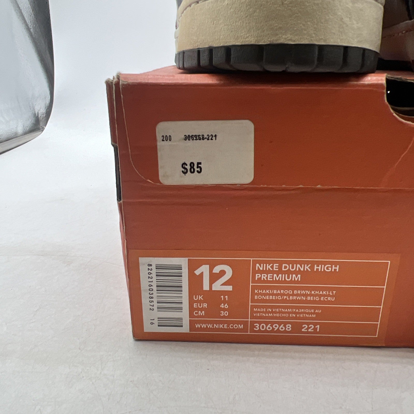Size 12 - Nike Dunk Premium High Brown (306968-221)