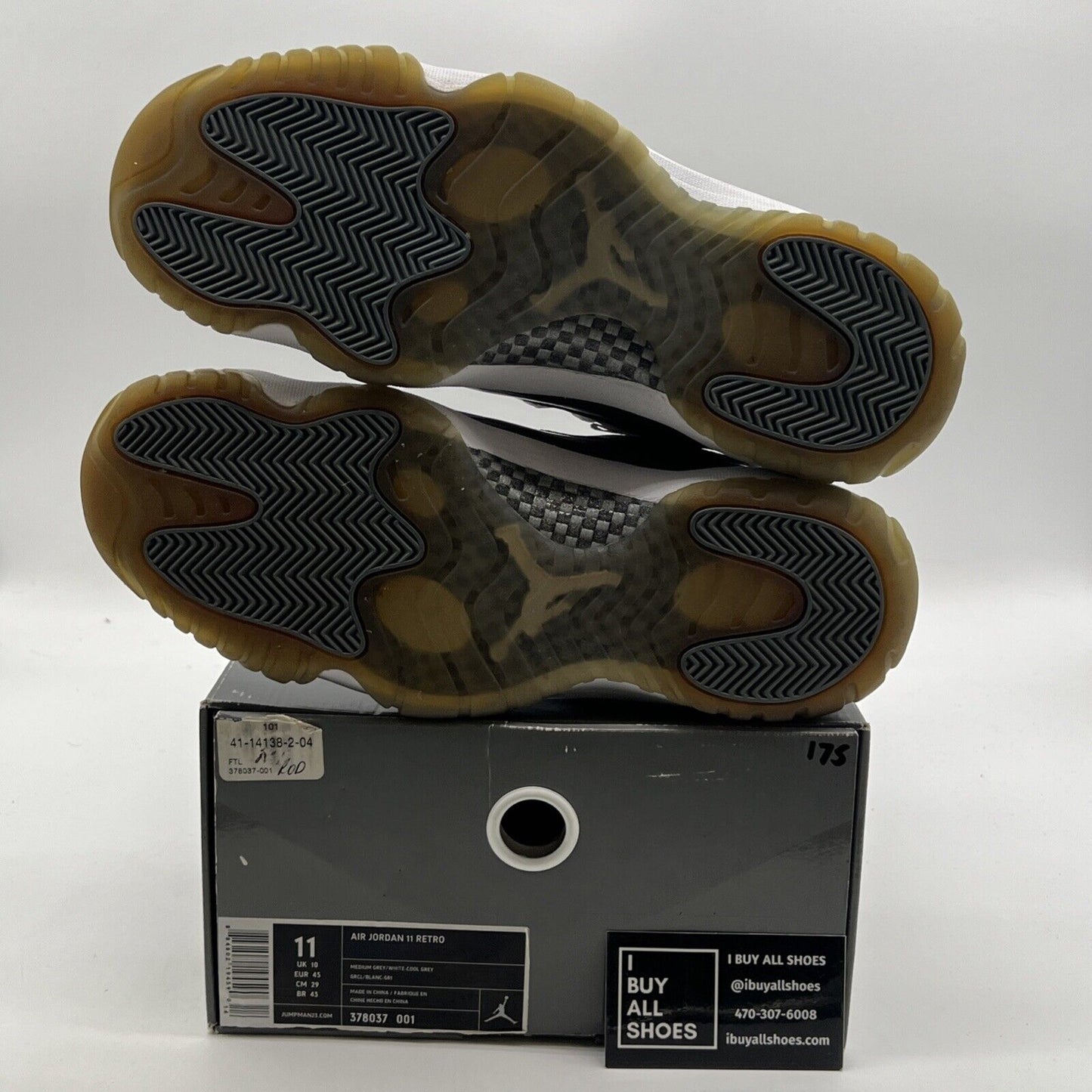 Size 11 - Air Jordan 11 Retro 2010 Cool Grey (378037-001)