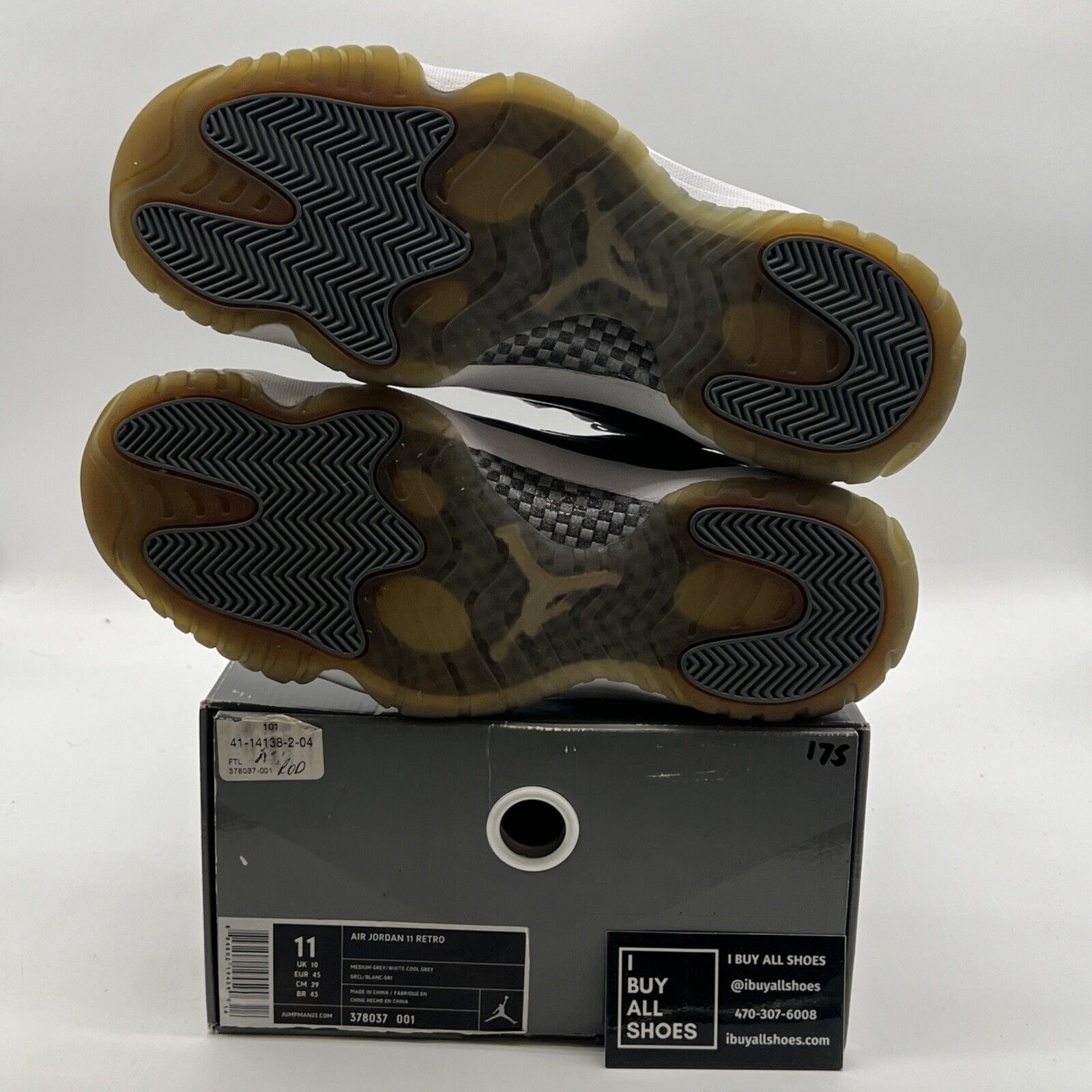 Size 11 - Air Jordan 11 Retro 2010 Cool Grey (378037-001)