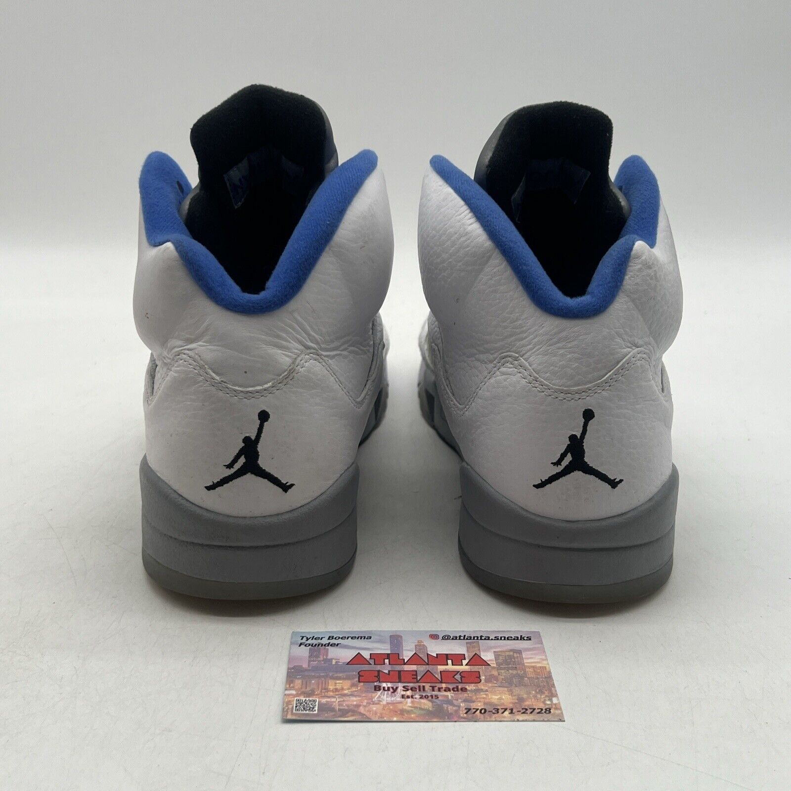 Size 10 - Air Jordan 5 Retro Stealth 2.0 White Grey Blue Leather (DD0587-140)