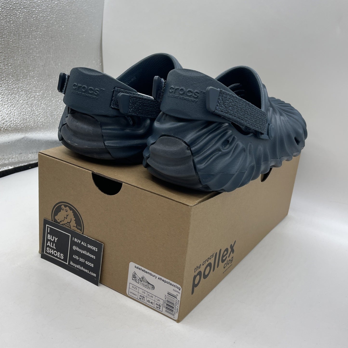 Size 9 - Crocs x Salehe Bembury Pollex Clog Como Blue (207393-40F)