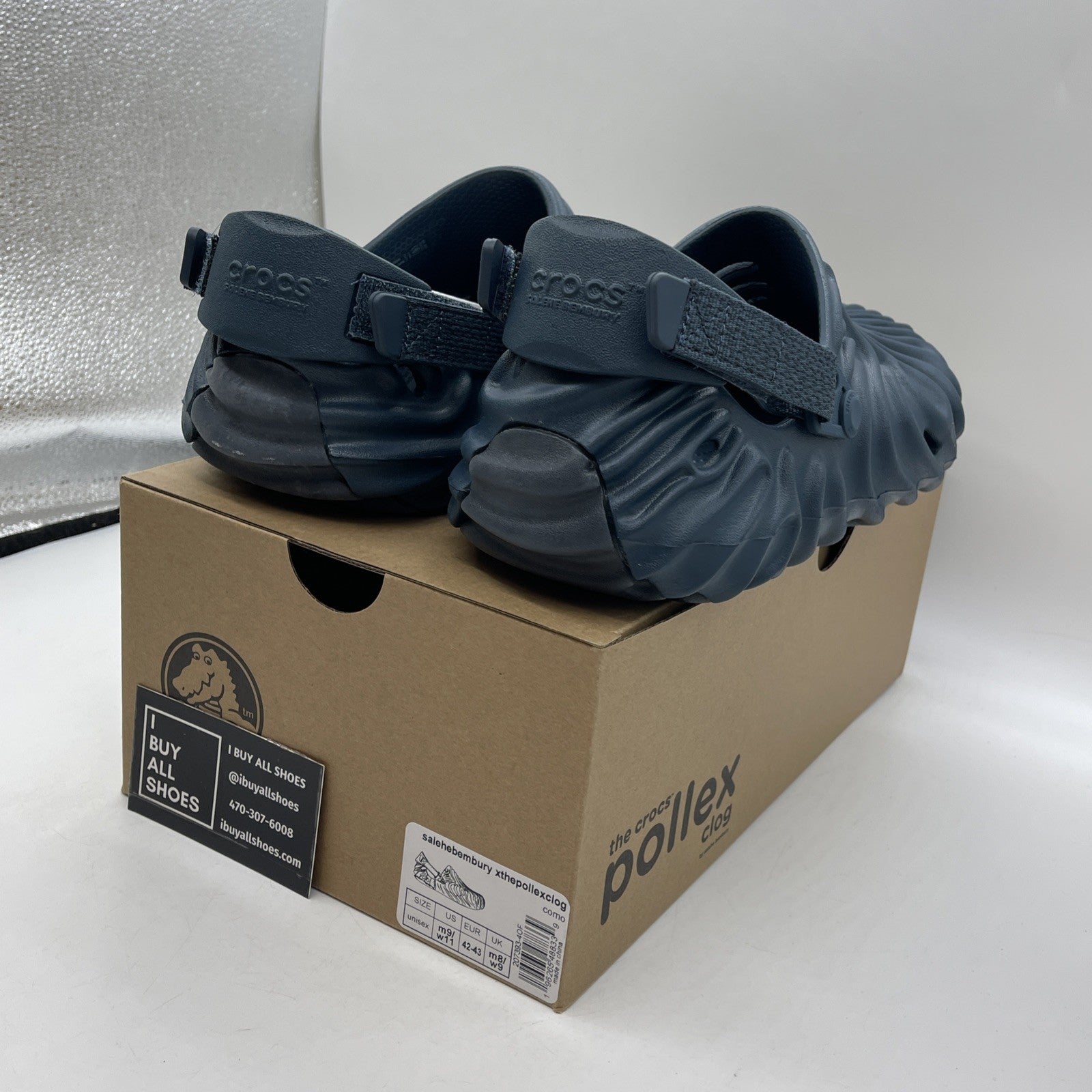Size 9 - Crocs x Salehe Bembury Pollex Clog Como Blue (207393-40F)