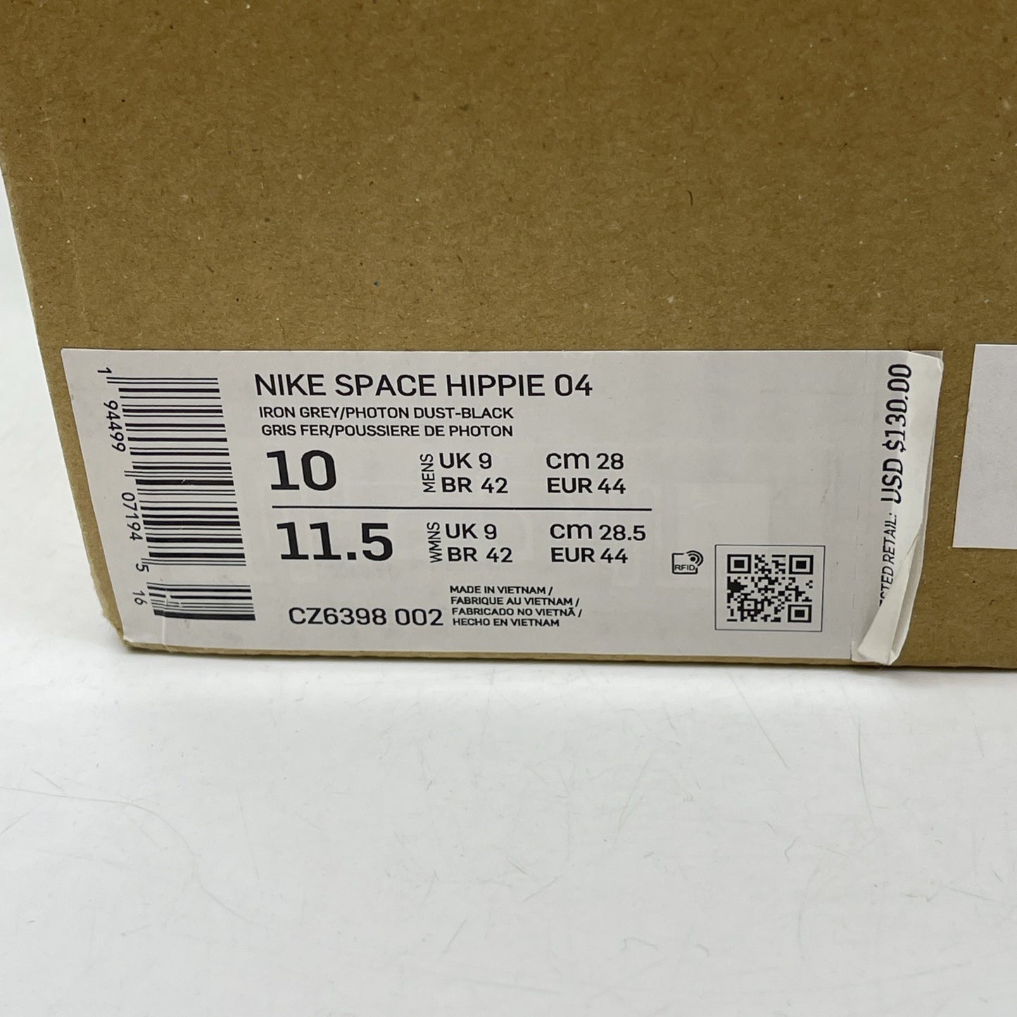 Size 10 - Nike Space Hippie 04 Iron Grey Black Suede (CZ6398-002)