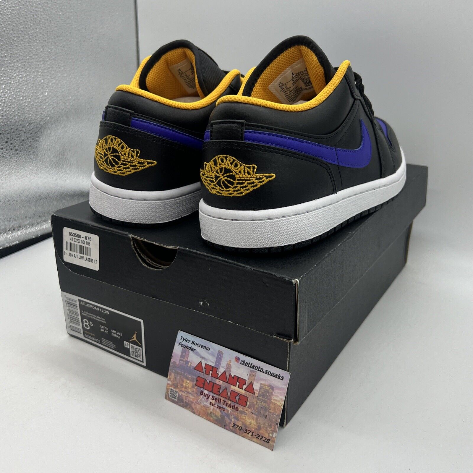 Size 8.5 - Jordan 1 Low Dark Concord 2022 Brand New Og All