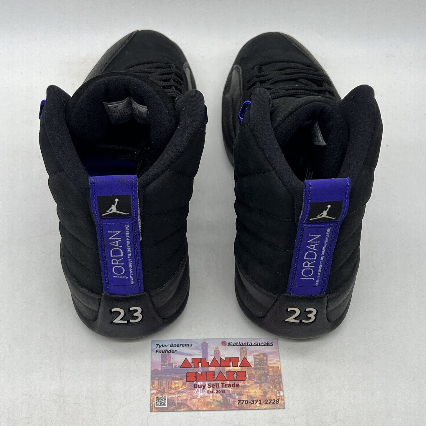 Size 9 - Air Jordan 12 Retro Dark Concord Black Purple Suede (CT8013-005)