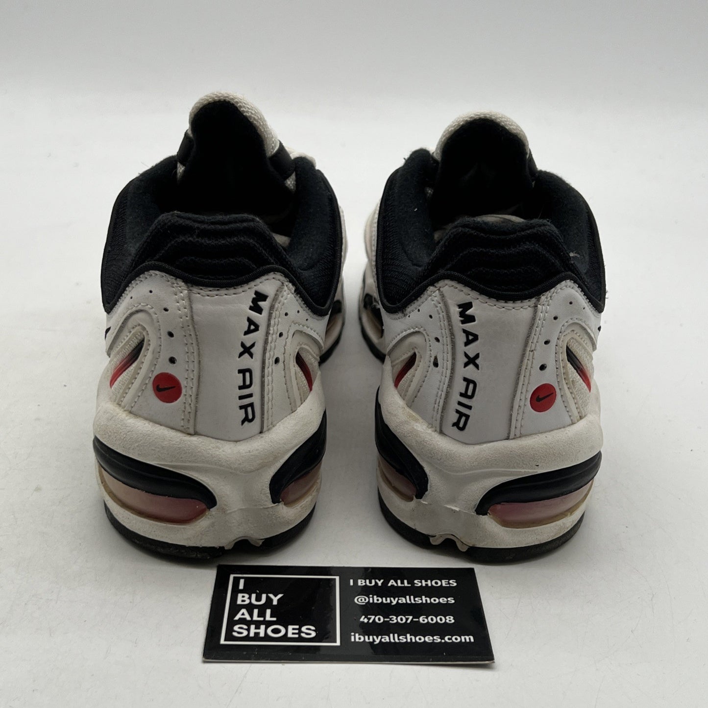 Size 9.5 - Nike Air Max Tailwind 4 White Habanero Red (AQ2567-104)