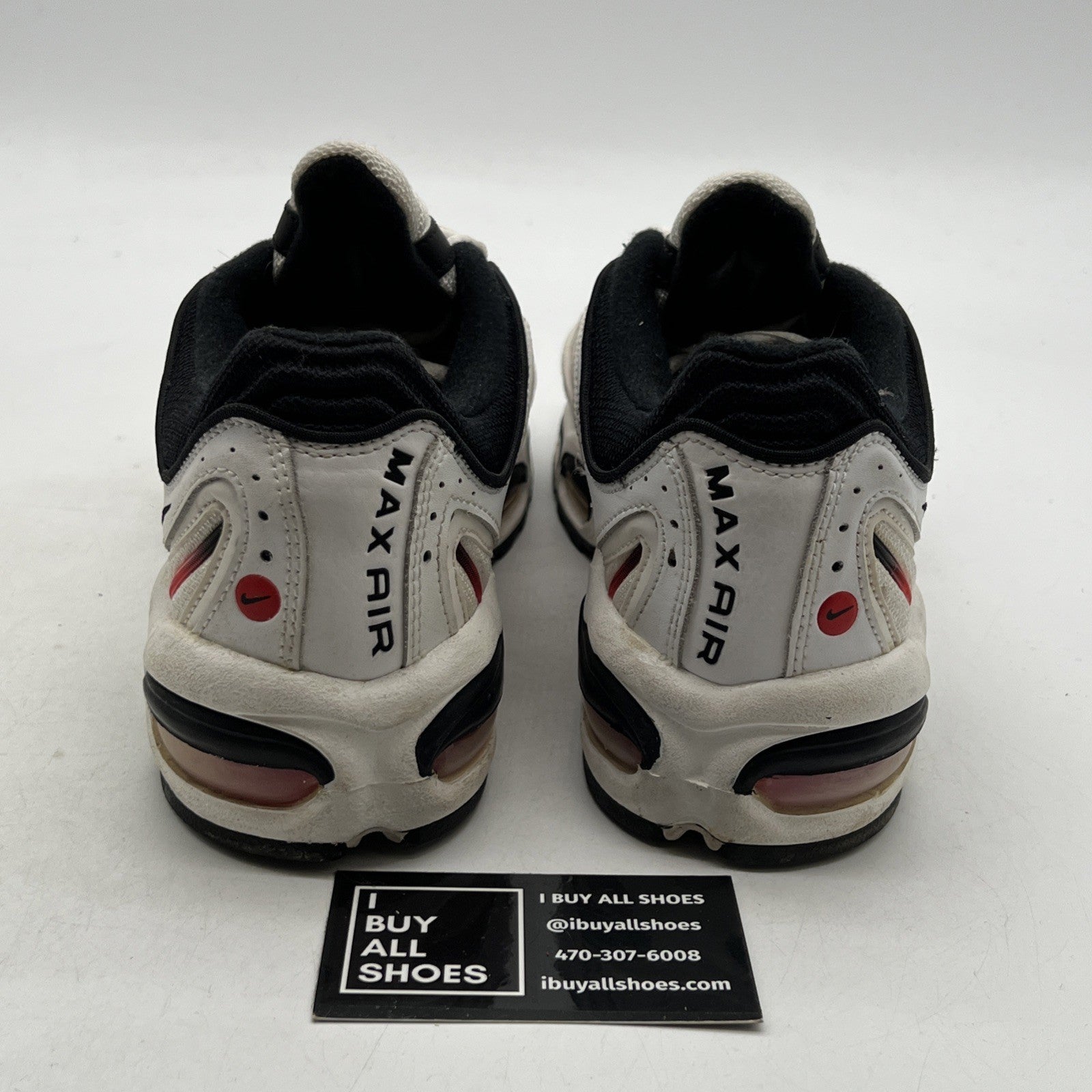 Size 9.5 - Nike Air Max Tailwind 4 White Habanero Red (AQ2567-104)