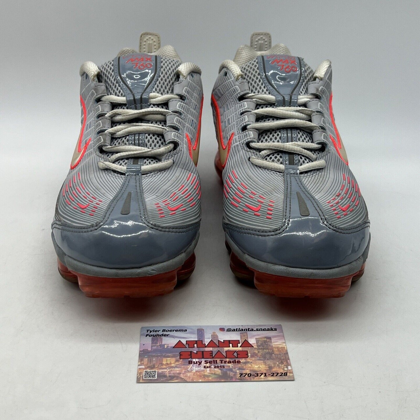 Size 10.5 - Nike Air VaporMax 360 Grey Flash Crimson (CK9671-002)