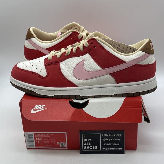 Size 12.5W - Nike Dunk Premium Low Bacon Suede Leather (FB7910-600)