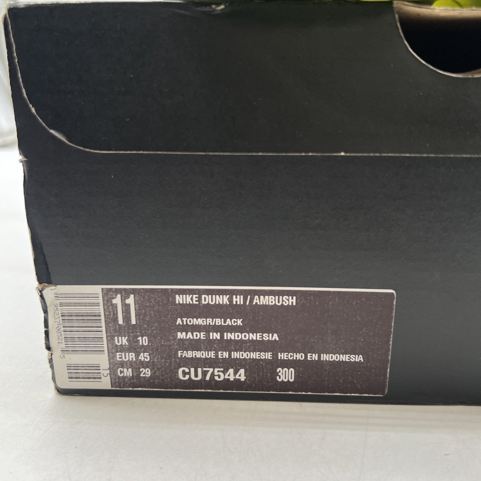 Size 11 - Nike AMBUSH x Dunk High Flash Lime (CU7544-300)