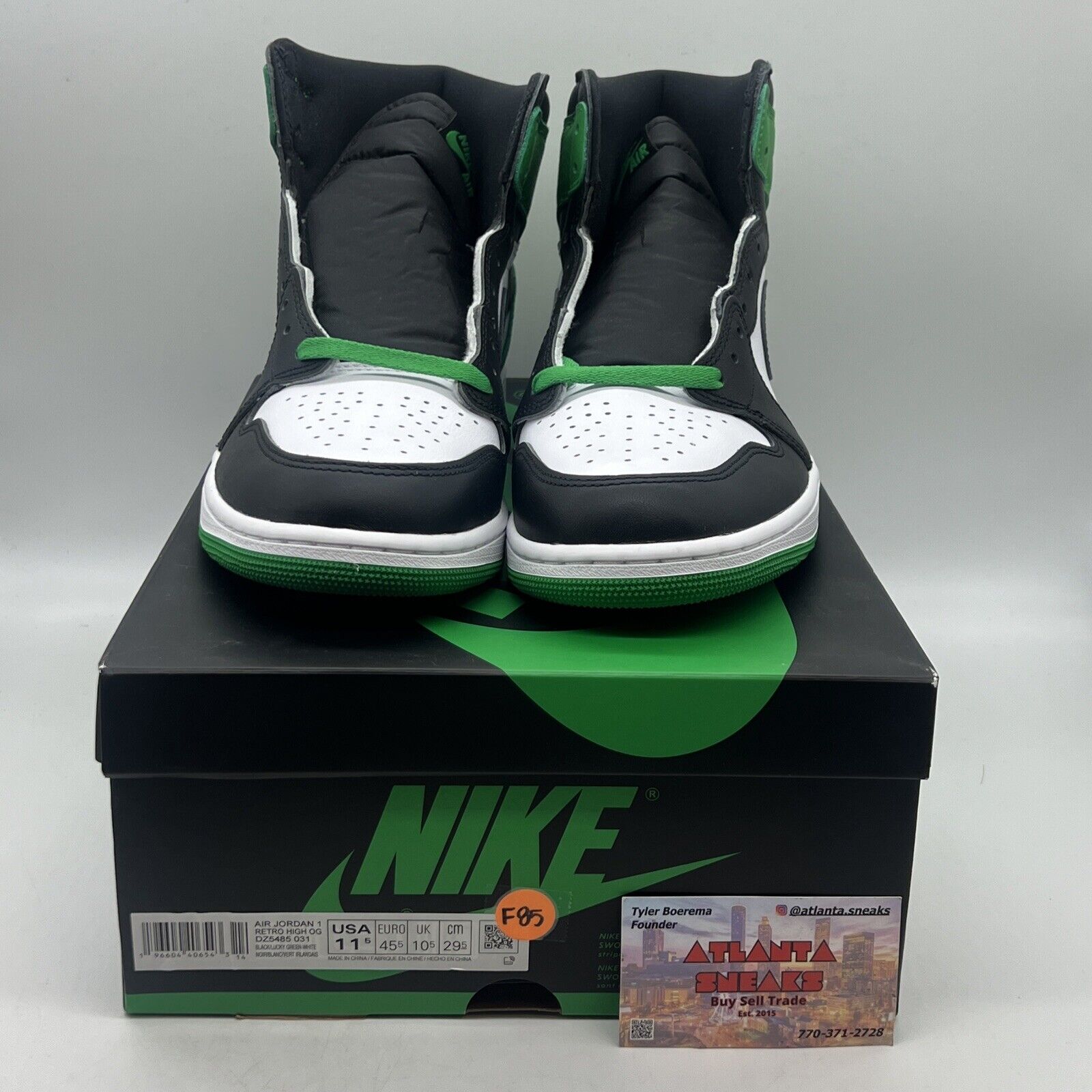 Size 11.5 - Jordan 1 Retro OG High Lucky Green Brand New Og All