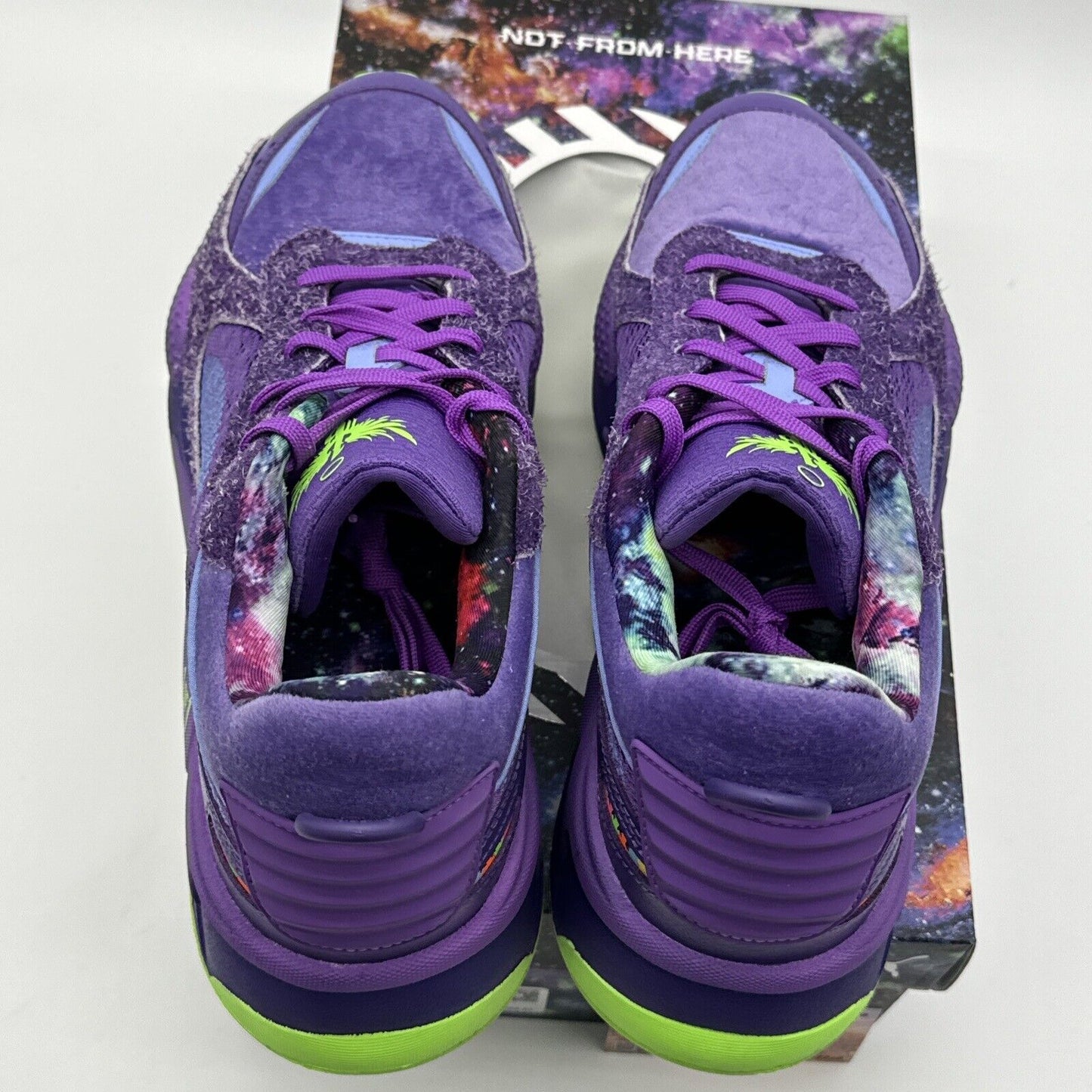 Size 13 - PUMA RS-X x LaMelo Ball Galaxy 2022 Purple Green Furry Basketball Shoe