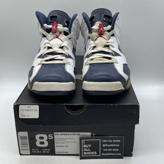 Size 8.5 - Air Jordan 6 Retro 2012 Olympic (384664-130)