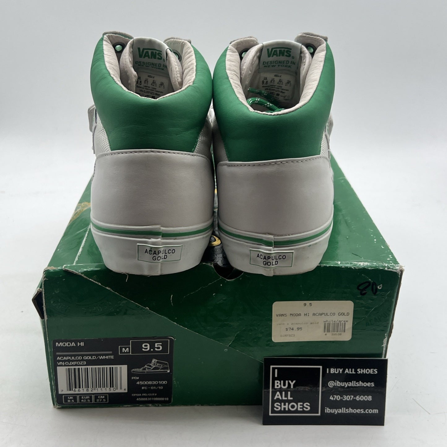 Size 9.5 - Vans Moda Hi Acapulco Gold (VN-OJXFOZ3)