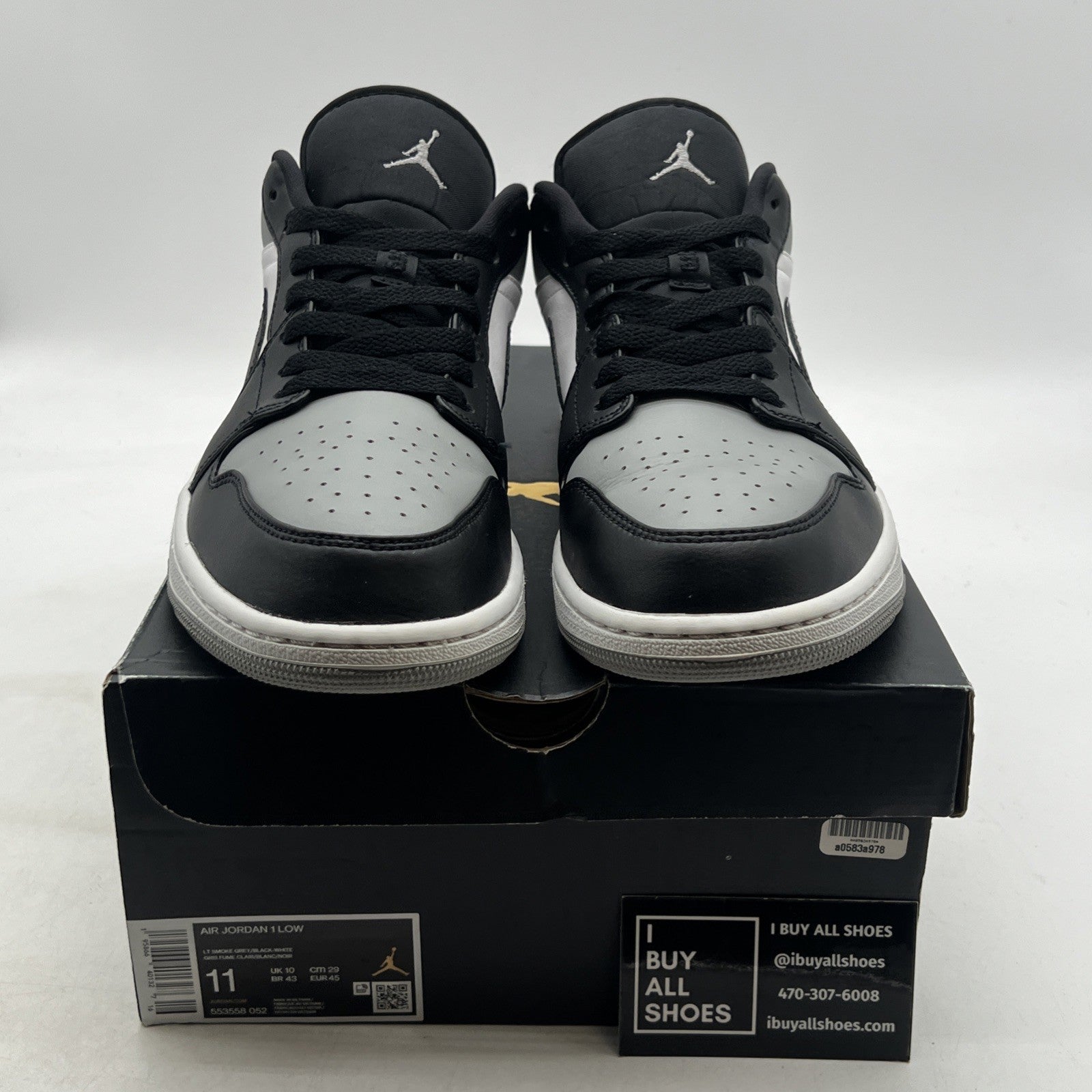 Size 11 - Air Jordan 1 Low Shadow Toe (553558-052)