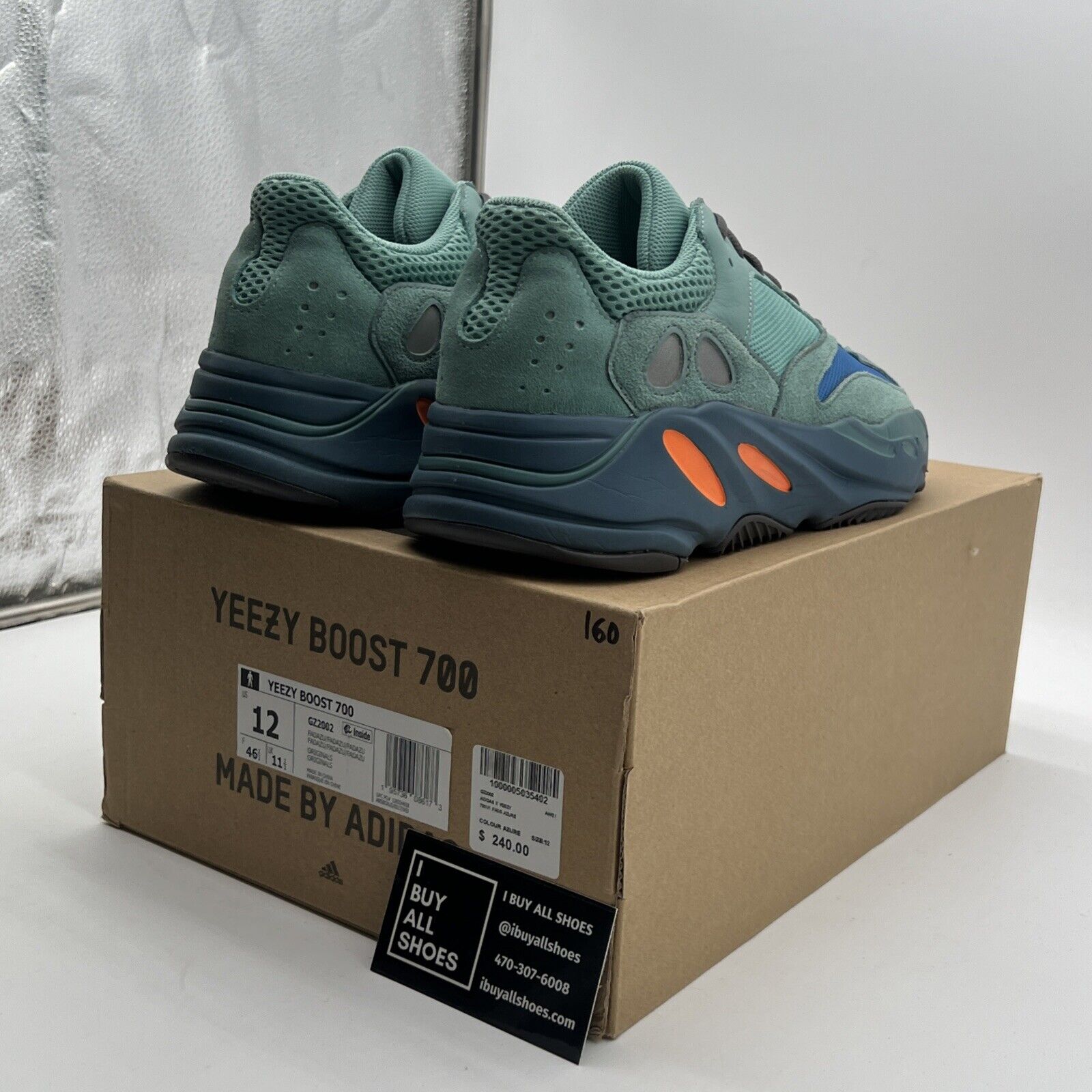 Size 12 - adidas Yeezy Boost 700 Faded Azure (GZ2002)