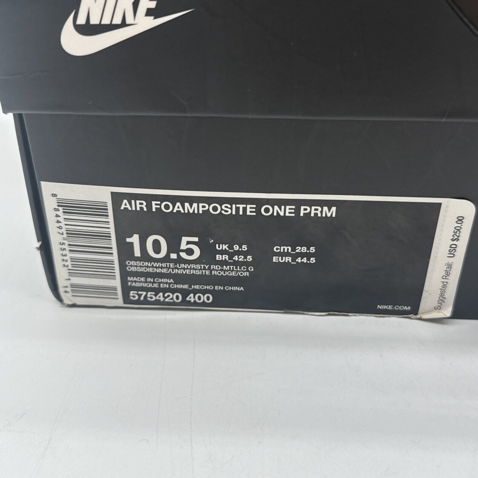 Size 10.5 - Nike Air Foamposite One Premium Olympic 2016 Icy Pearly Blue Navy