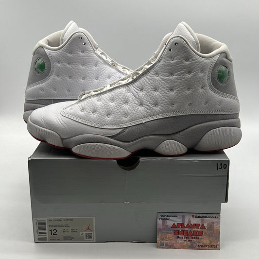 Size 12 - Air Jordan 13 Retro White Wolf Grey Leather Suede (414571-160)