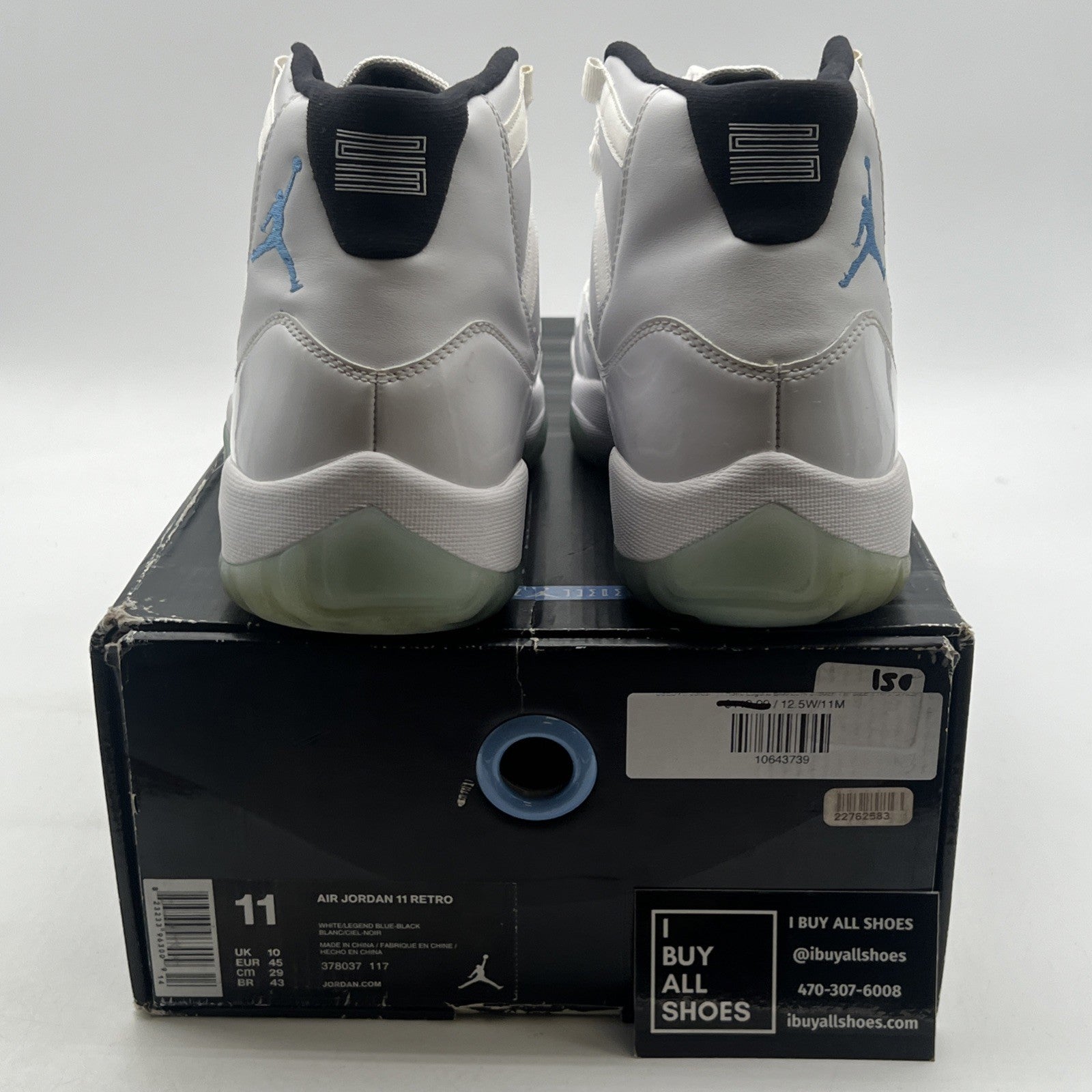 Size 11 - Air Jordan 11 Retro High Legend Blue (378037-117)
