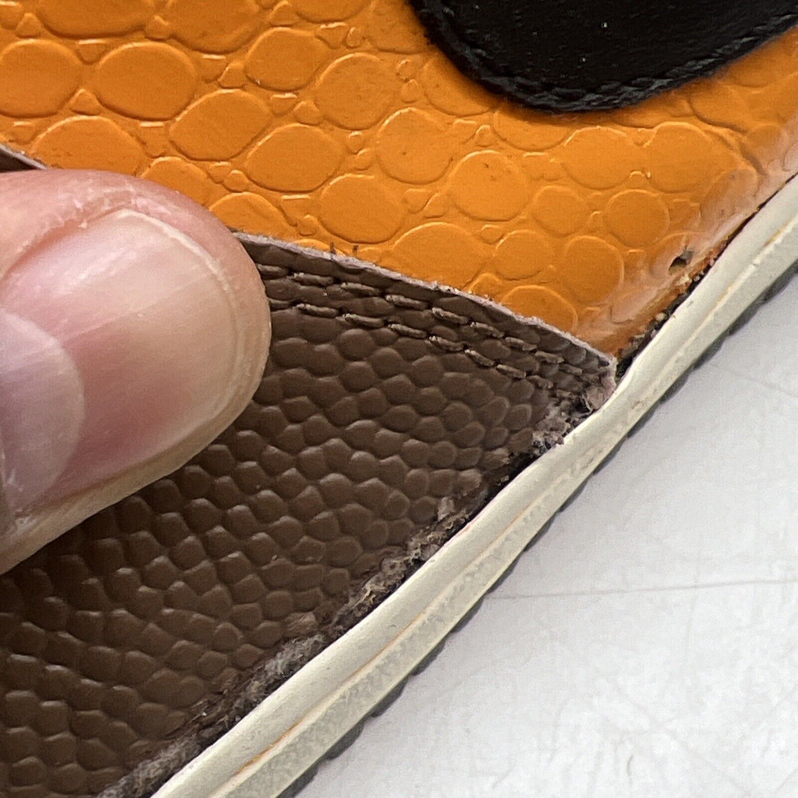 Size 12 - Nike Air Force 1 Premium Super Bowl Orange Brown Leather (312945-801)