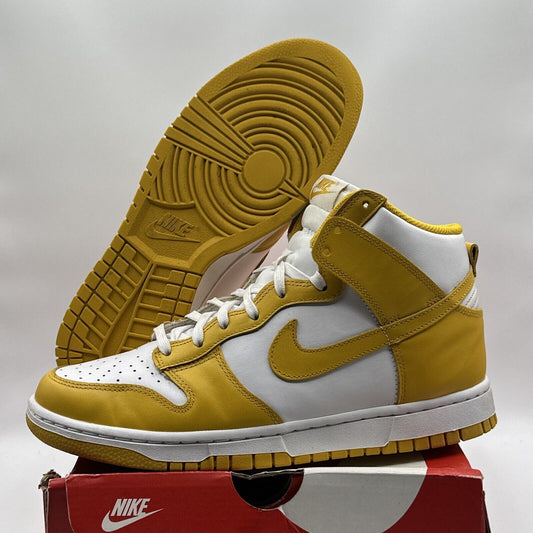 Size 10.5 - Nike Dunk High Dark Sulfur 2021 Size 9 In Men’s Us