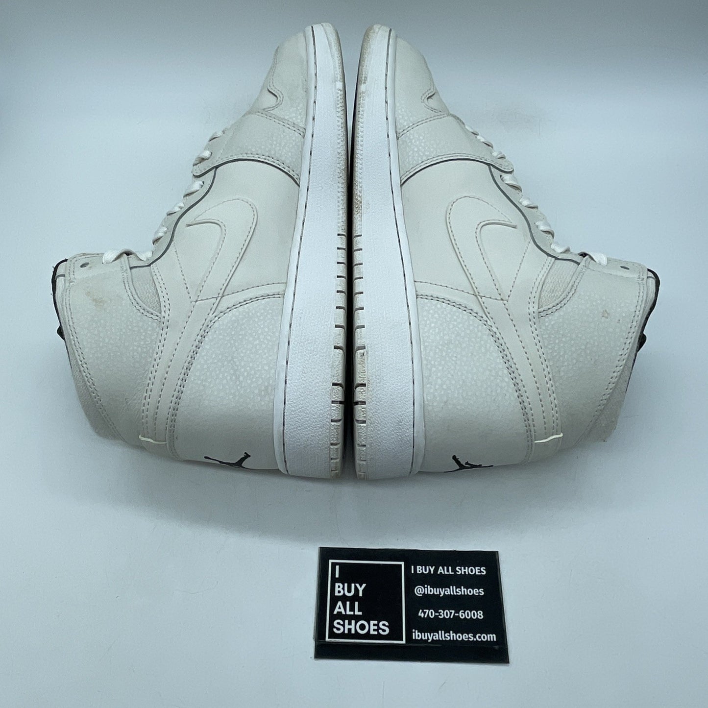 Size 9.5Y - Air Jordan 1 Retro High Premium GG Phantom White (705296-022)