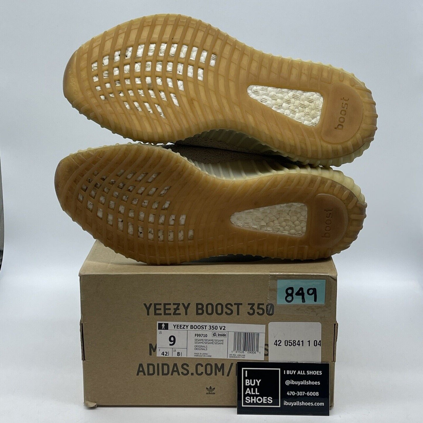 Size 9 - adidas Yeezy Boost 350 V2 Low Sesame Brown Tan Suede (F99710)