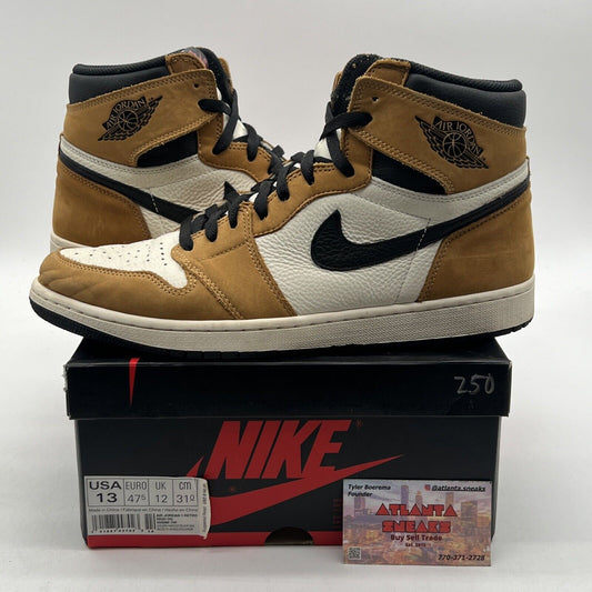 Size 13 - Jordan 1 Retro High OG Rookie of the Year 2018 Black White 555088-700