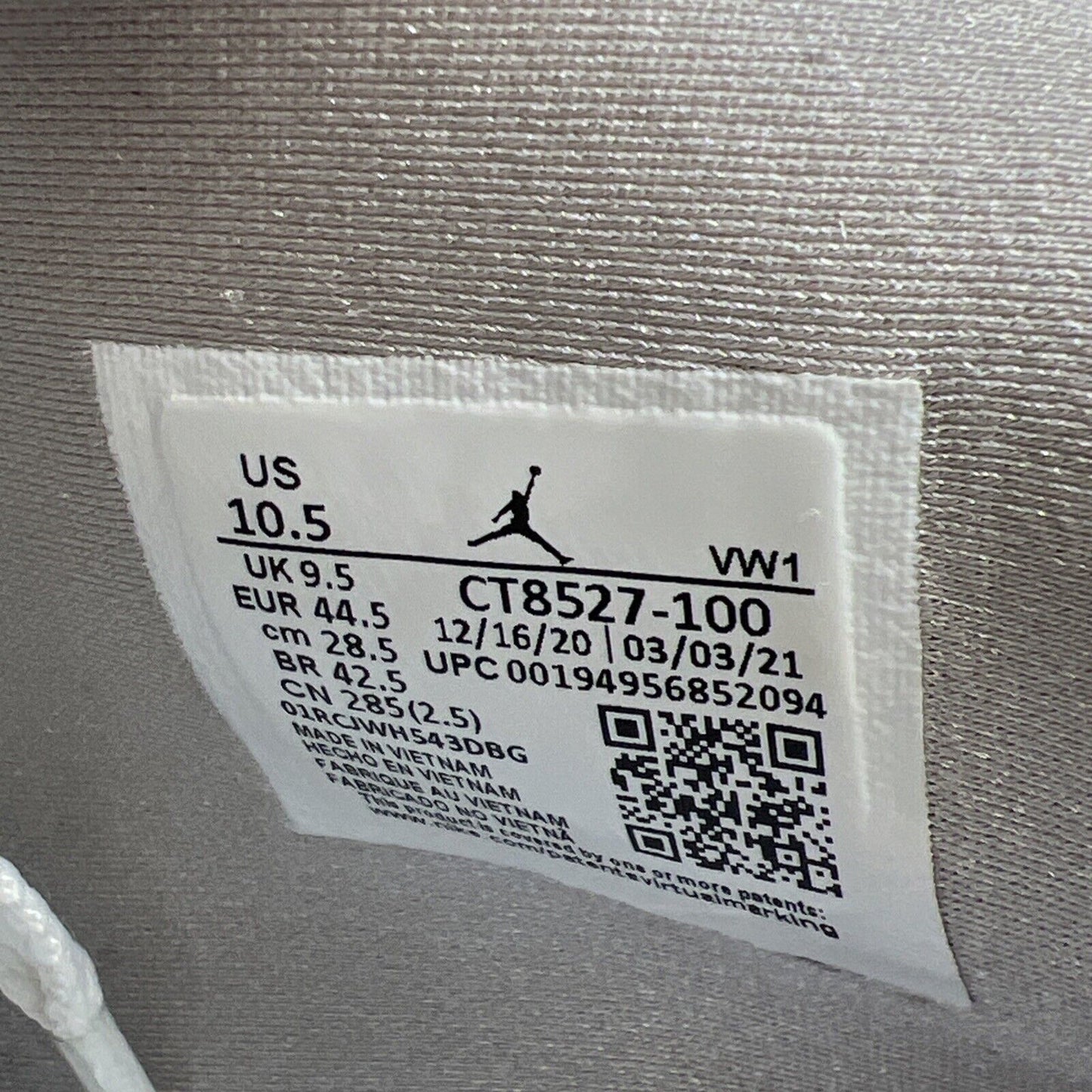 Size 10.5 - Air Jordan 4 Retro Mid White Oreo (CT8527-100)