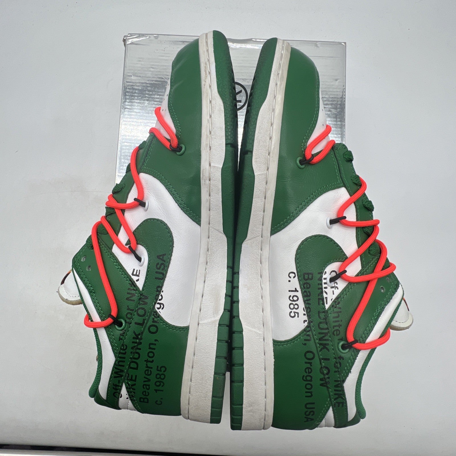 Size 10.5 - Nike Dunk Low x OFF-WHITE Pine Green 2019 (CT0856-100)