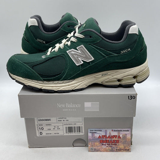 Size 10 - New Balance 2002R Suede Pack - Forest Green Grey White (M2002RHB)