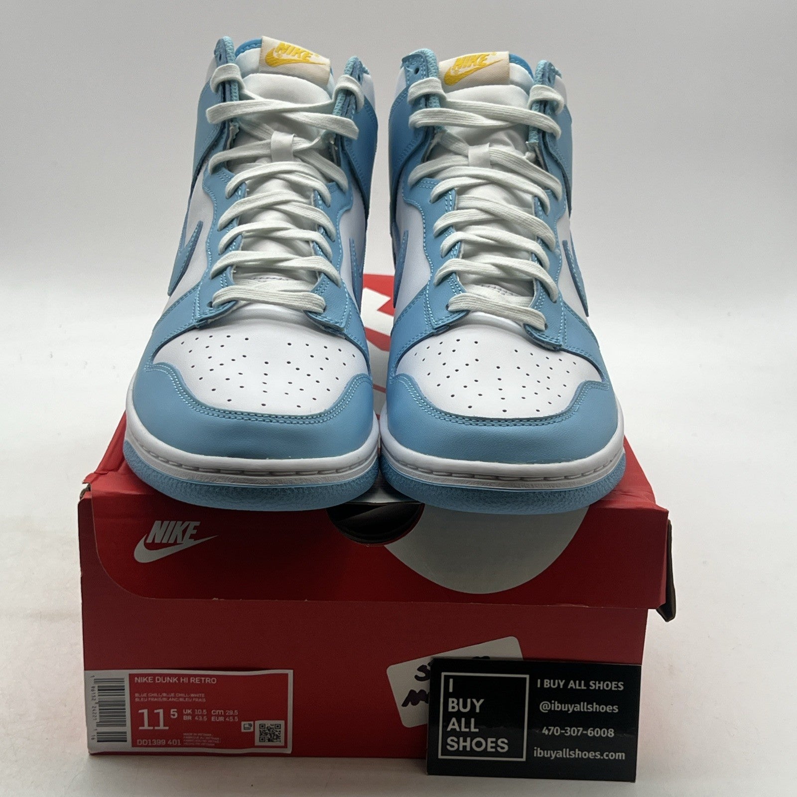 Size 11.5 - Nike Dunk High Blue Chill (DD1399-401)