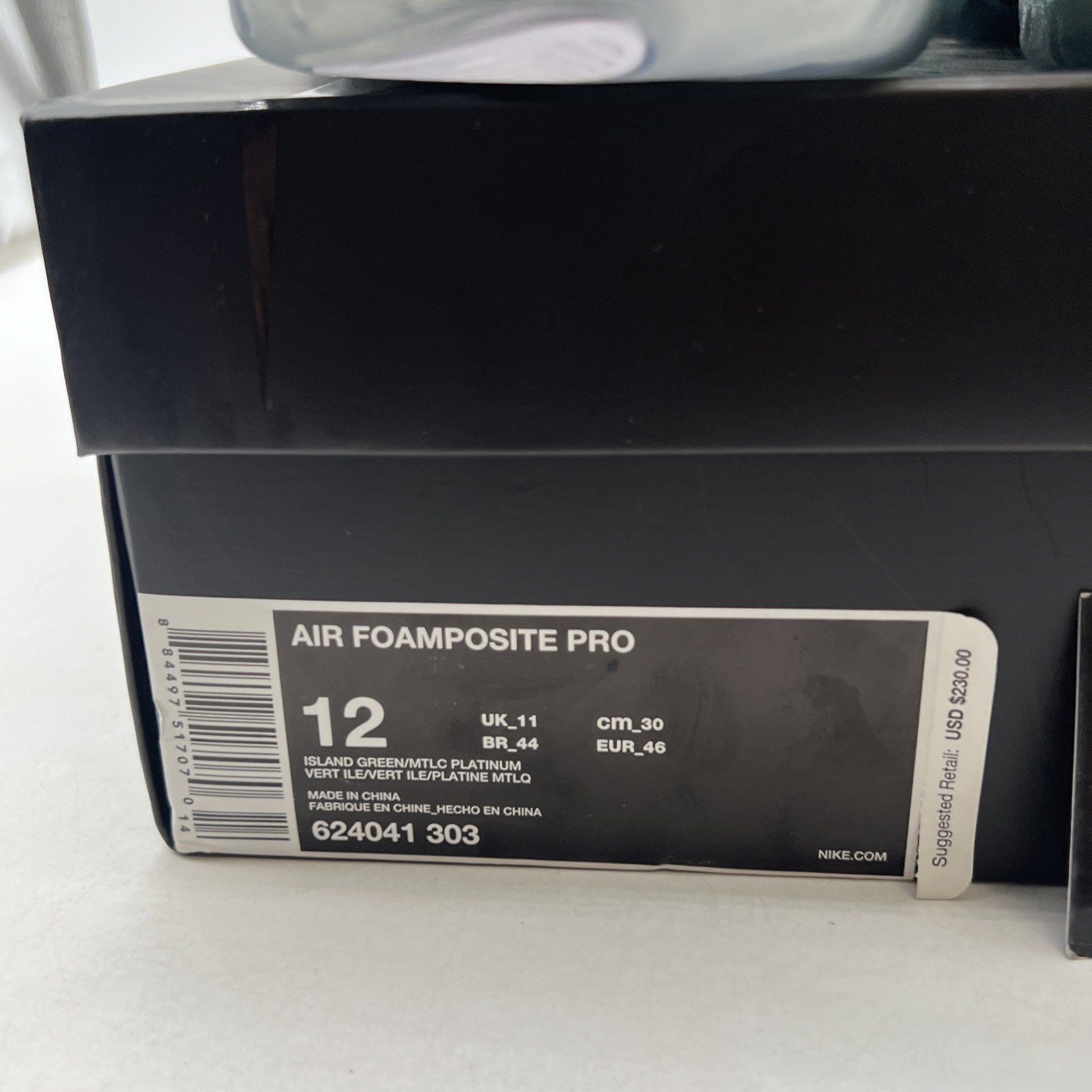 Size 12 - Nike Air Foamposite Pro Island Green (624041-303)