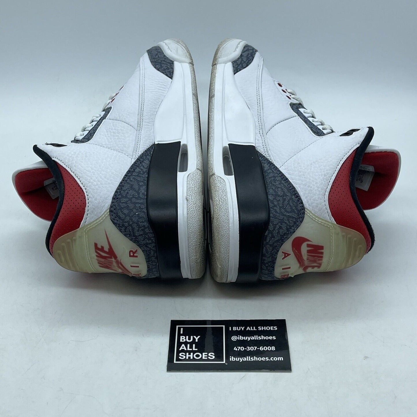 Size 8.5 - Jordan 3 Retro Denim SE Fire Red 2020 Suede Leather (CZ6431-100)