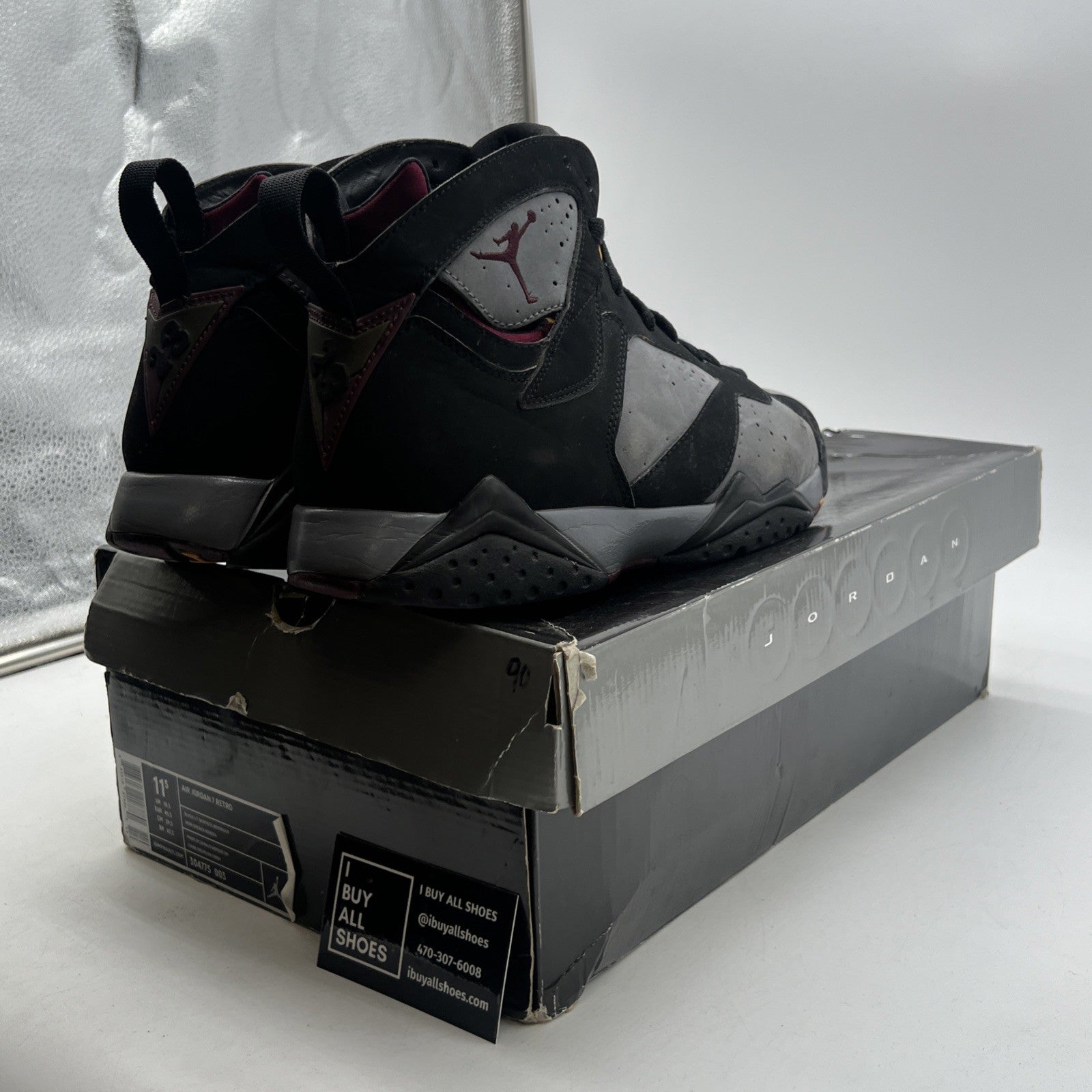 Size 11.5 - Air Jordan 7 Retro 2011 Bordeaux (304775-003)