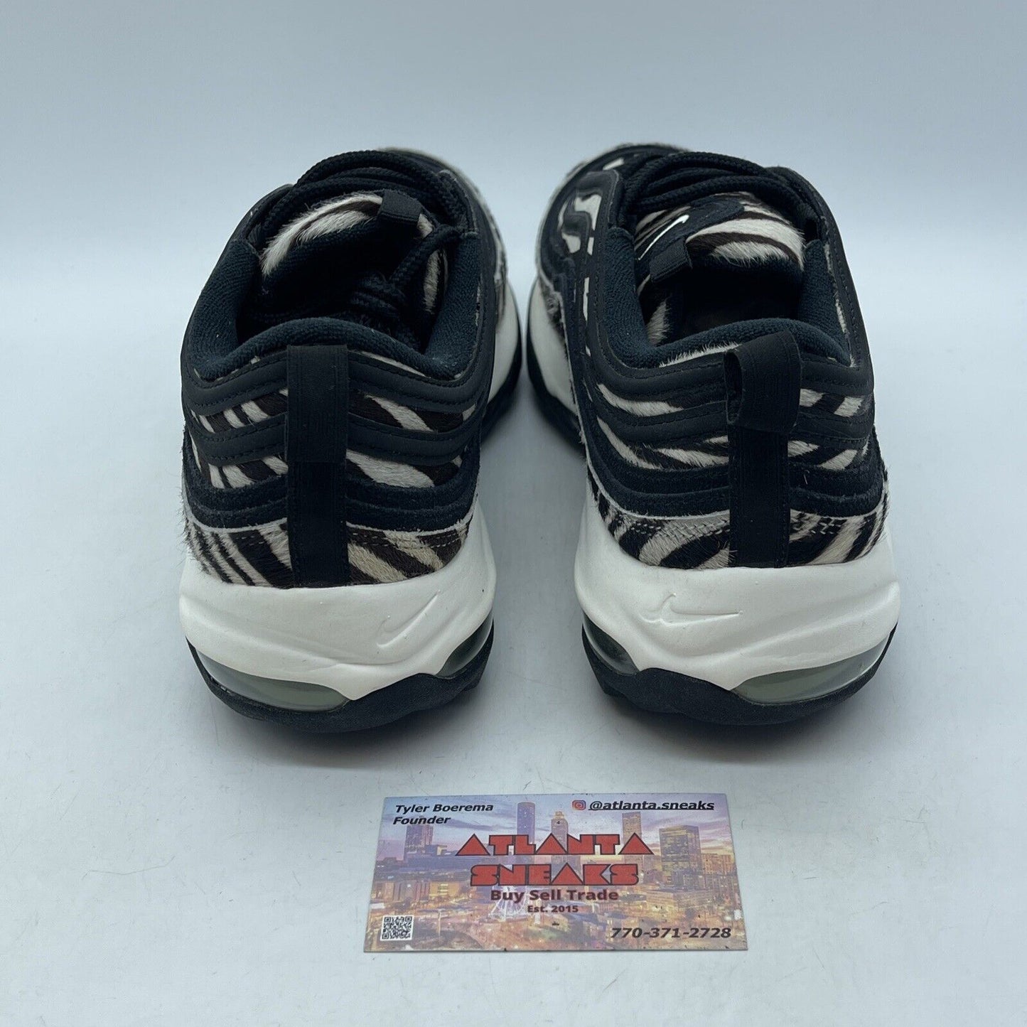 Size 11 - Nike Air Max 97 Golf NRG Zebra Black White Suede Leather (DH1313-001)