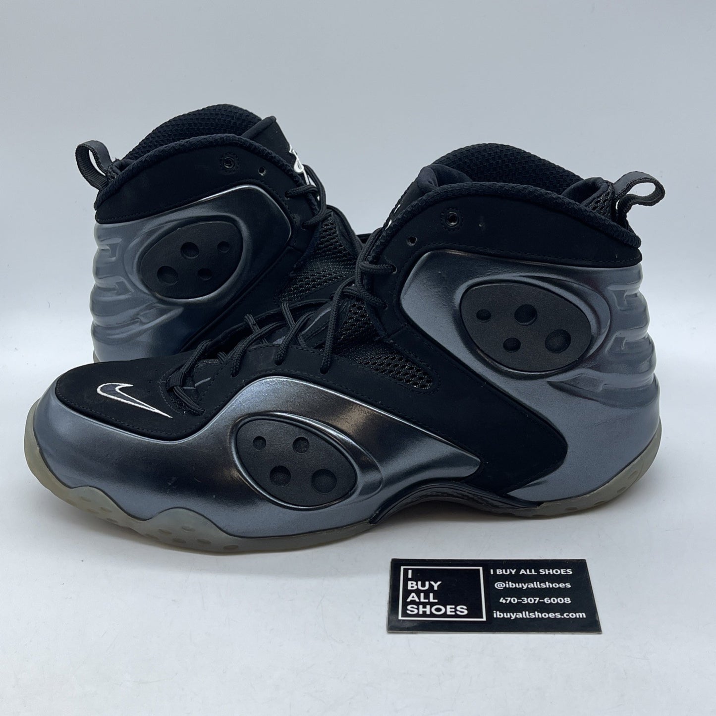 Size 13 - Nike Zoom Rookie Black Anthracite Suede Leather (472688-010)