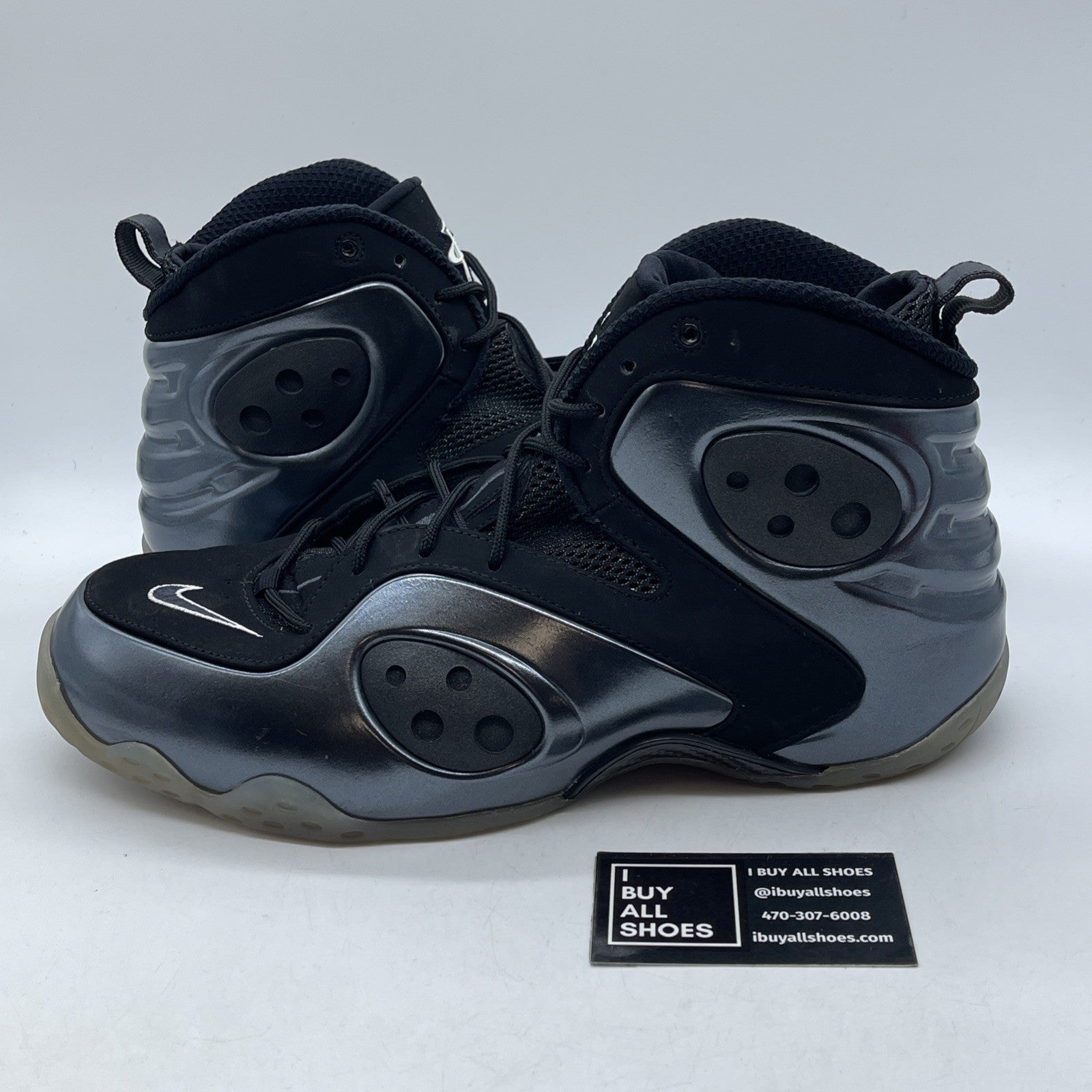 Size 13 - Nike Zoom Rookie Black Anthracite Suede Leather (472688-010)