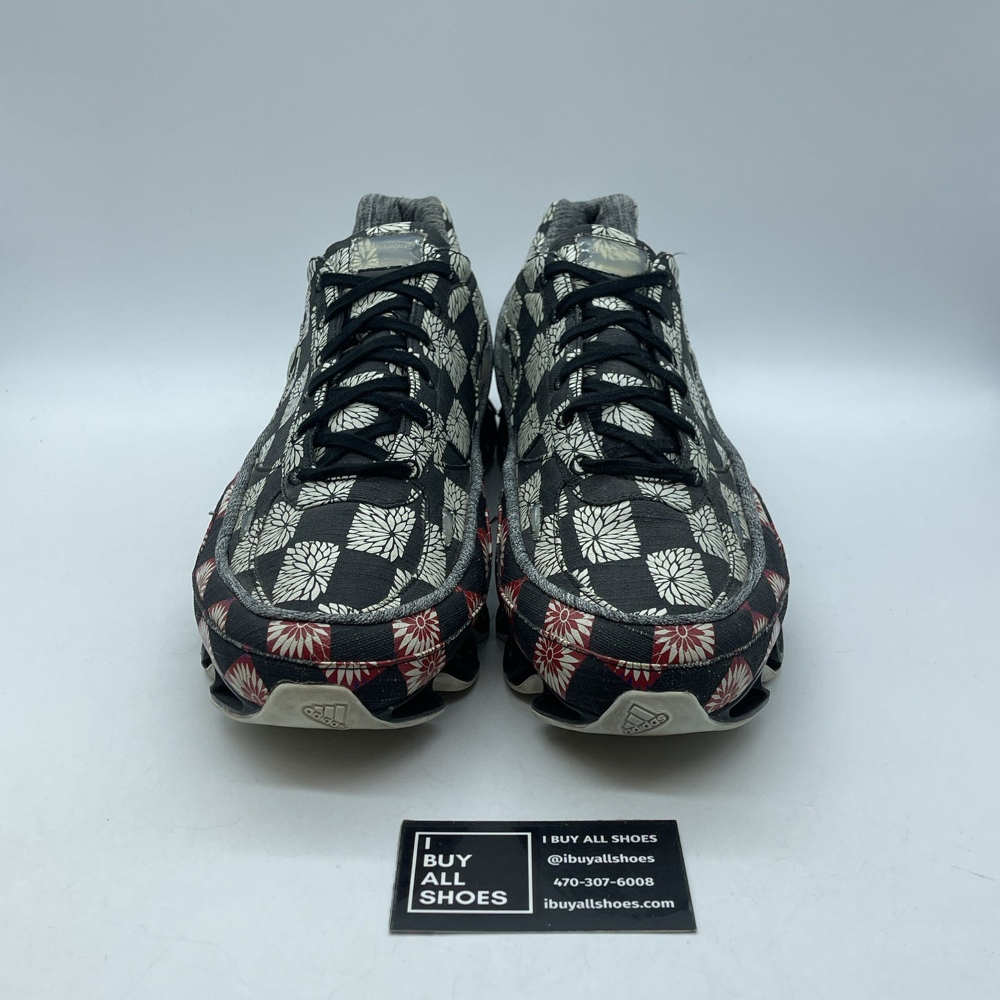 Size 13 - adidas Raf Simons Bounce Black White Red Suede Leather (B24080)
