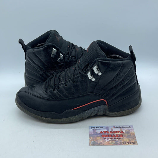 Size 8.5 - Air Jordan 12 Utility Grind Black Red Suede Leather (DC1062-006)