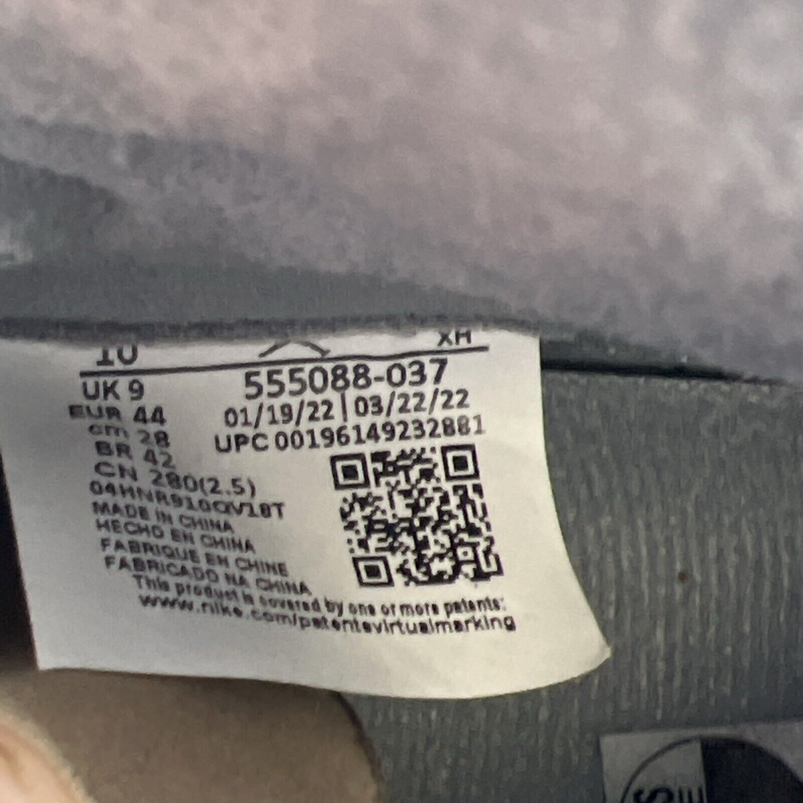 Size 10 - Air Jordan 1 Retro High OG Stealth (555088-027)
