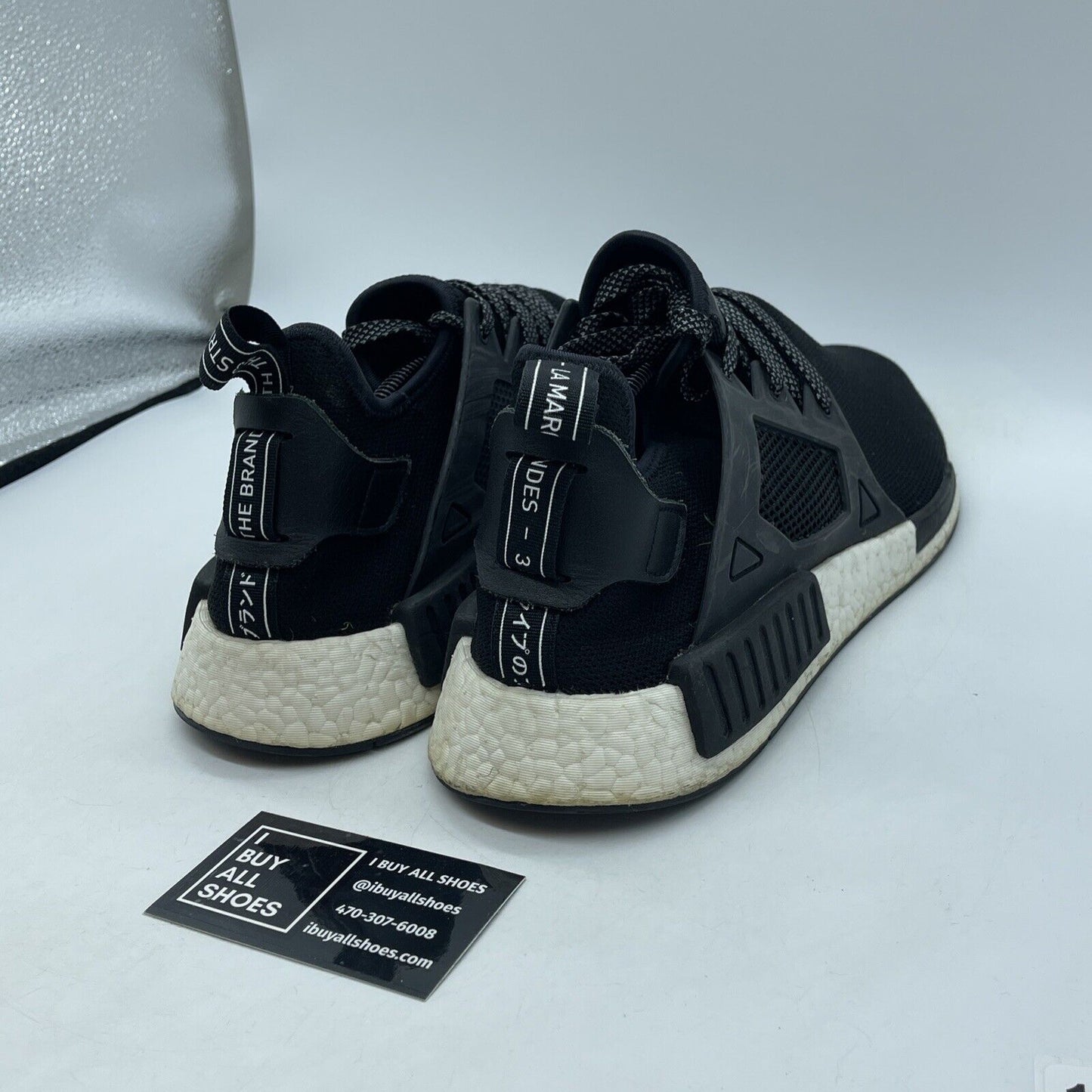 Size 13 - adidas NMD_XR1 Core Black White Suede Leather (BY3050)