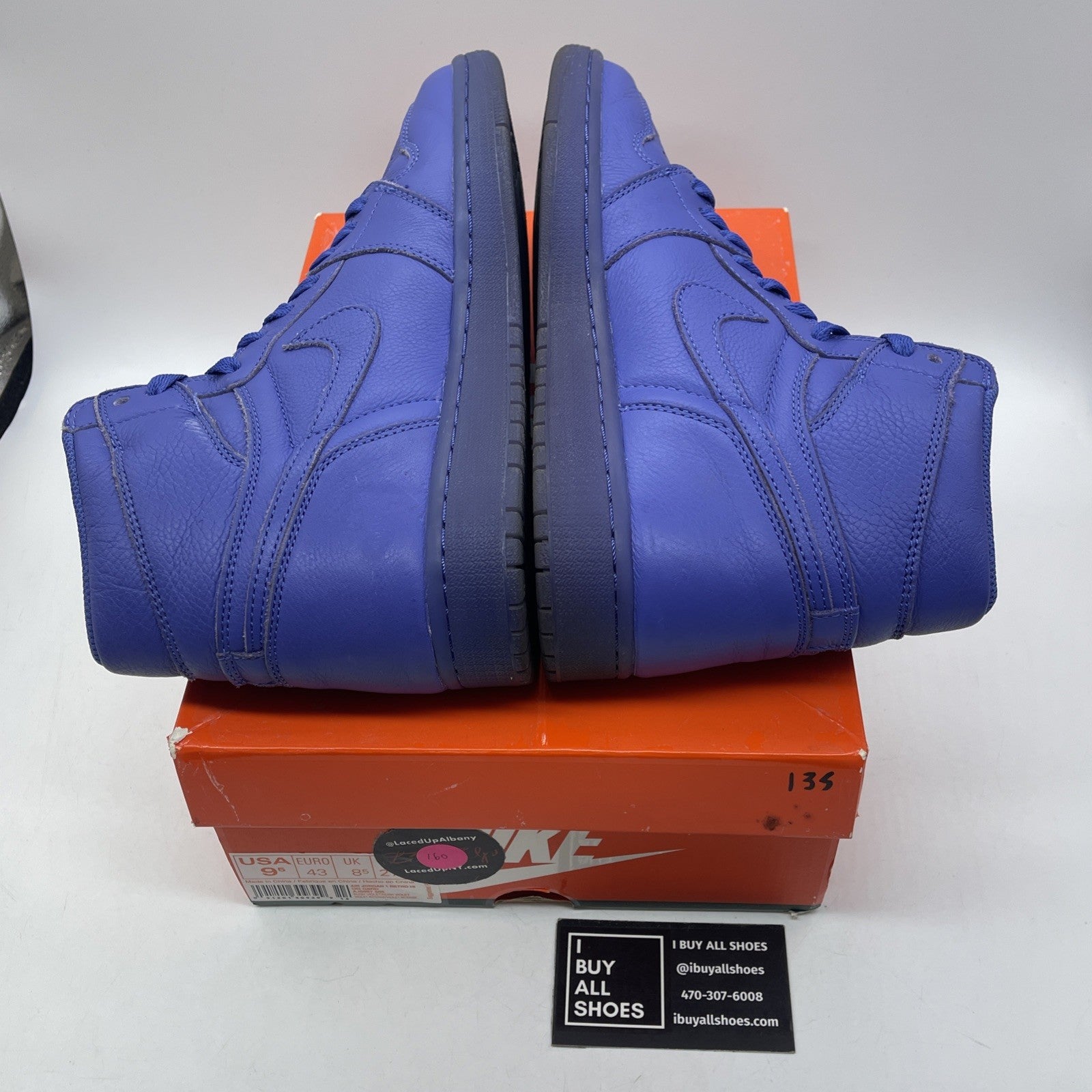 Size 9.5 - Air Jordan 1 Retro OG G8RD High Rush Violet Leather (AJ5997-555)