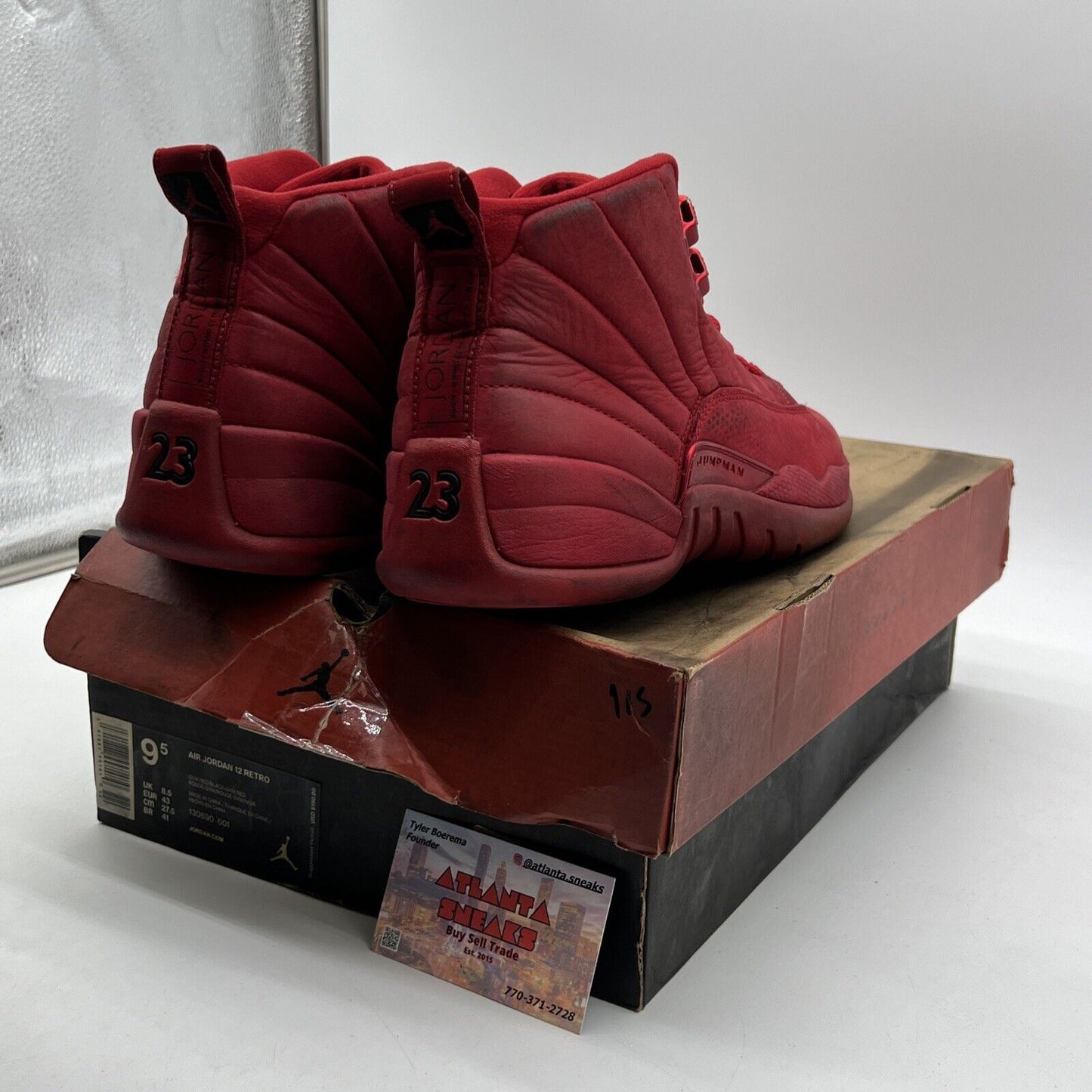 Size 9.5 - Air Jordan 12 Retro Gym Red (130690-601)