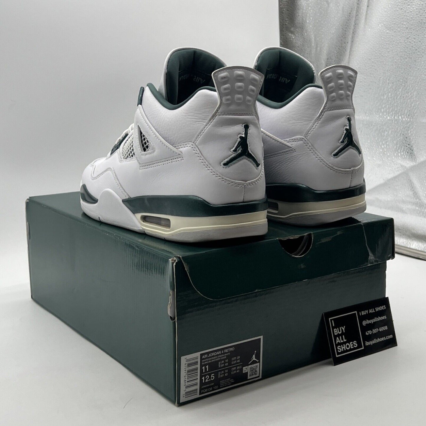 Size 11 - Air Jordan 4 Retro Oxidized Green (FQ8138-103)