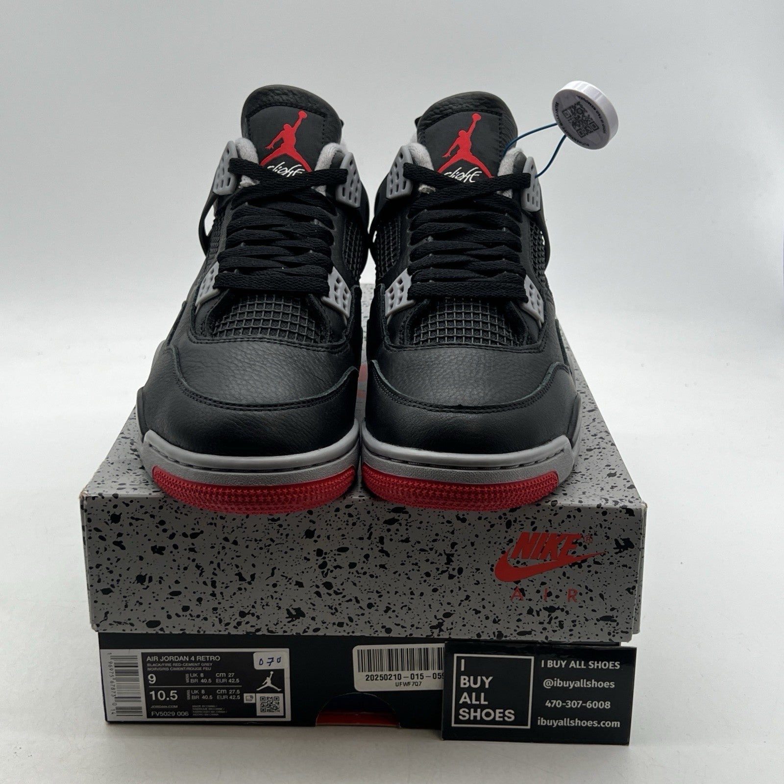 Size 9 - Air Jordan 4 Retro Bred Reimagined (FV5029-006)
