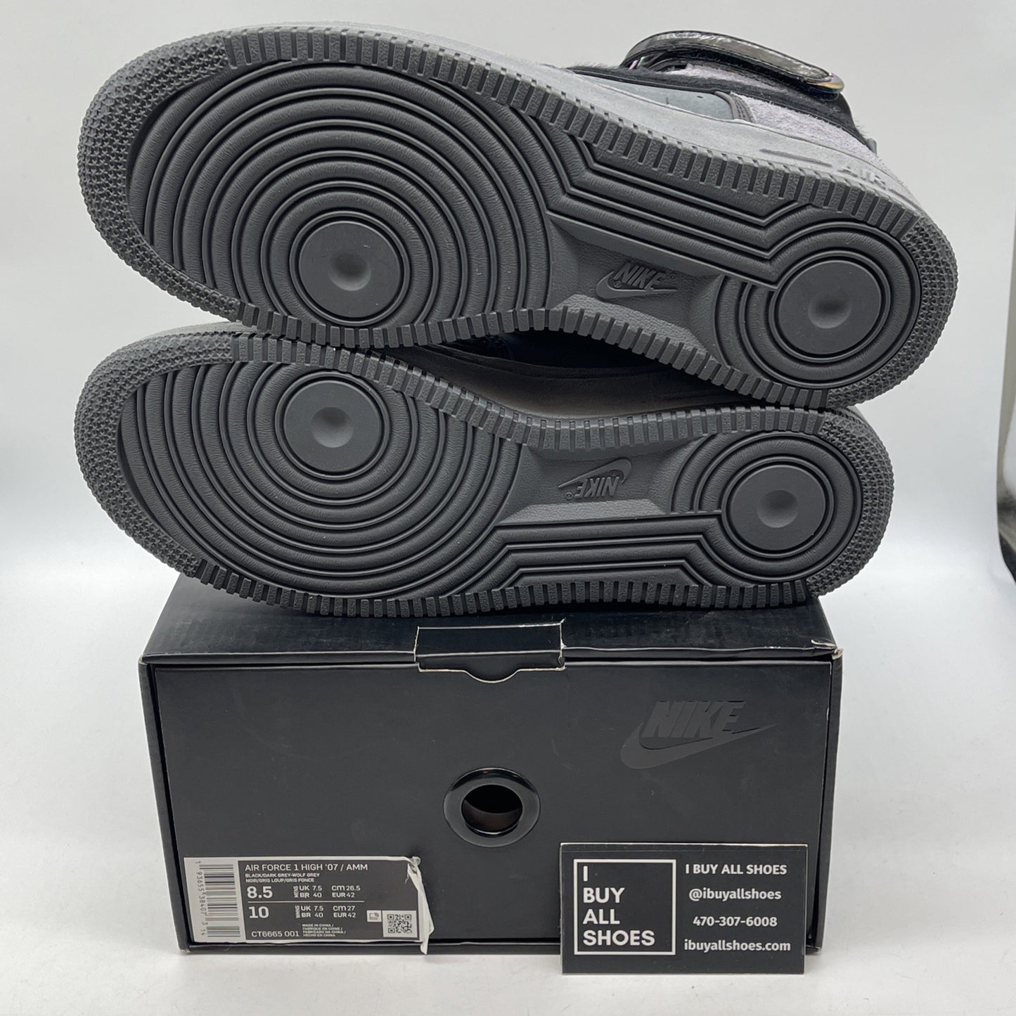 Size 8.5 - Nike A Ma Maniére x Air Force 1 High Hand Wash Cold (CT6665-001)